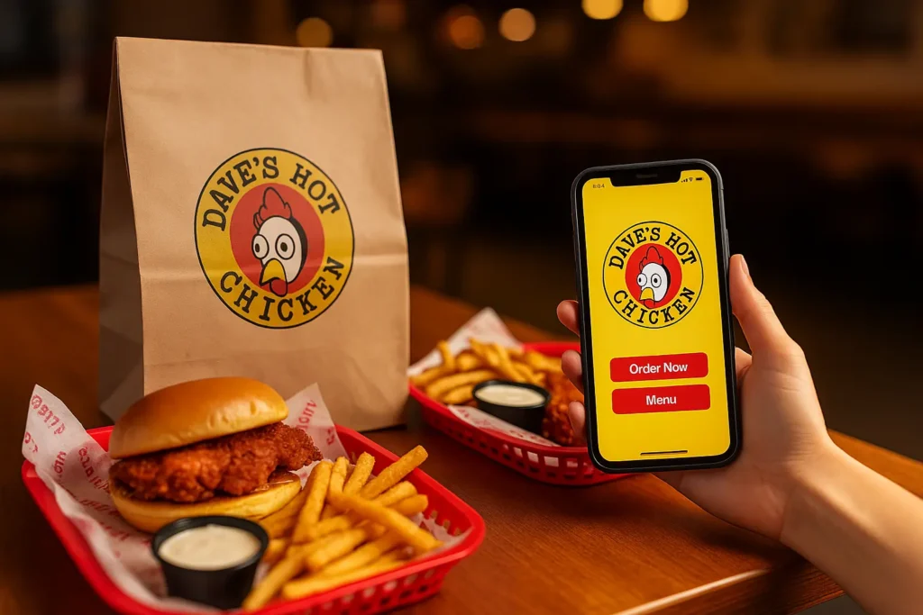 Ordering from Dave’s Hot Chicken
