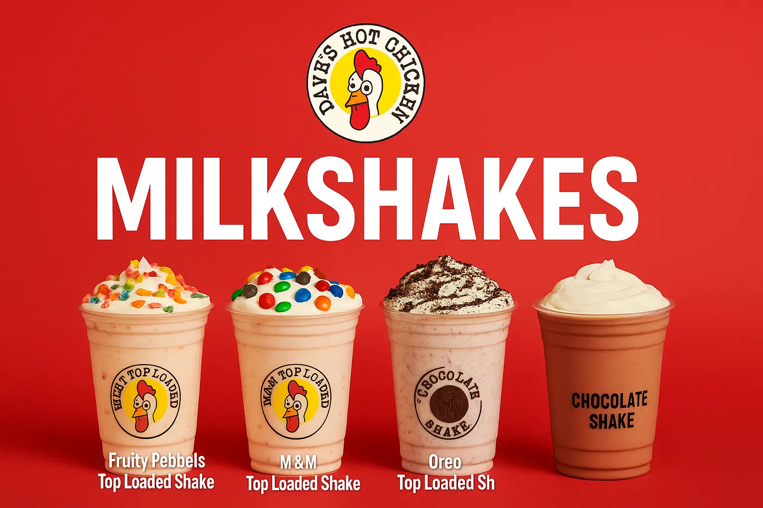 Dave’s Hot Chicken Milkshakes
